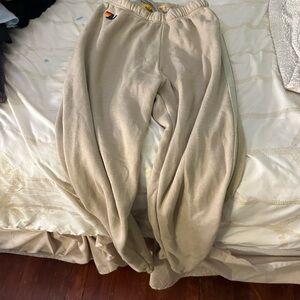 Tan Aviator Nation Pants
